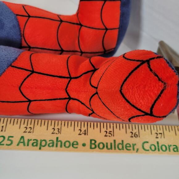 27" Spider-Man Plush Pillow Marvel Jay Franco Stuffed Superhero Toy Red Blue - Picture 8 of 16